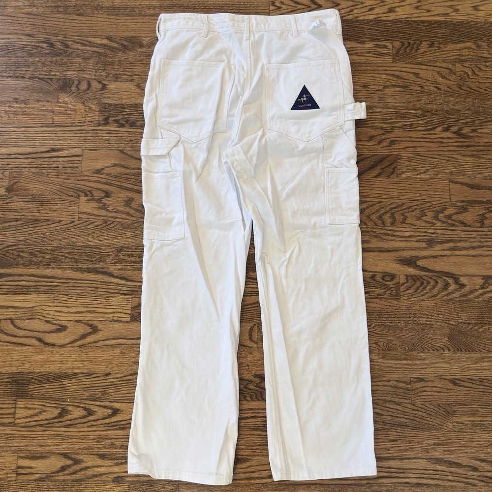 Vintage 90's Centaur Painter Carpenter Double Knee White Pants - 36 X 30